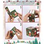 LEAZZLE 24 Pièces Kit de Calendrier de l'avent a Remplir, 24 Boîtes Pochettes Cadeaux de Noel pour Calendrier de l'avent Reutili