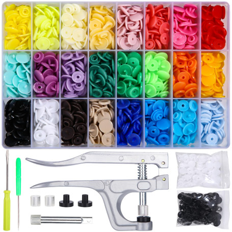 LEAZZLE Bouton Pression et de Pince Bouton Pression