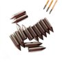 ZSHJG 24pcs Tir à l'arc Point de la flèche Boradheads de Chasse Têtes de Flèche Flèche Conseils pour ID 8mm Bois de Bambou Arbre
