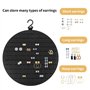 fuxunamz Presentoir Boucle D'oreille, Murale Support Boucle D'oreille Porte Bijoux Rangement Suspendre Présentoir Boucles D'orei