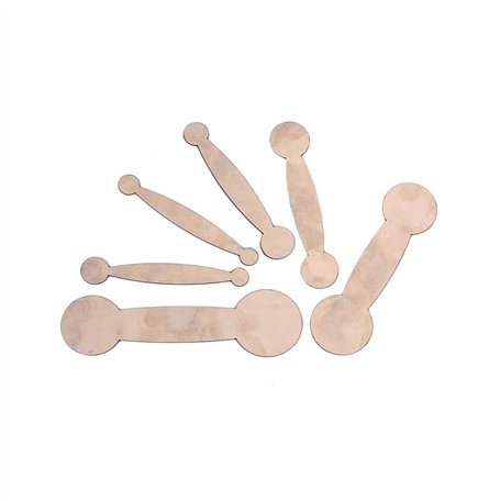 Alnicov Outils de réparation de coussinets de clarinette en acier 6 pièces outil de réparation de bois argent