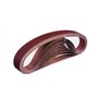 Goodway Lot de 12 bandes abrasives en tissu - 13 x 457 mm - Grain 40 - Compatible avec les limes à bande - Papier abrasif - Band