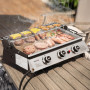 Royal Gourmet PD1303S – Plaque de cuisson à gaz portable de 61 cm avec plaque amovible pour barbecue au propane à 3 brûleurs, id