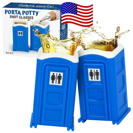 Verres à shot Porta Potty originaux pour homme