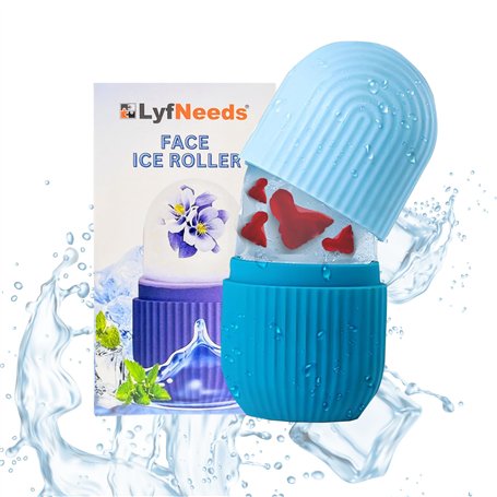 LyfNeeds Rouleau de massage en silicone réutilisable pour le visage