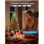 Govee Guirlande Lumineuse Sapin de Noël, RGBIC 480 LEDs Lumières de Noël Intelligentes 2M*24 Arbre de Noël Lumineux, Étanchéité