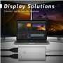 OWC Adaptateur d'écran USB-C double HDMI 4K avec DisplayLink - pour Mac Apple Silicon M1 et M2 ou autres Mac ou PC équipés d'un