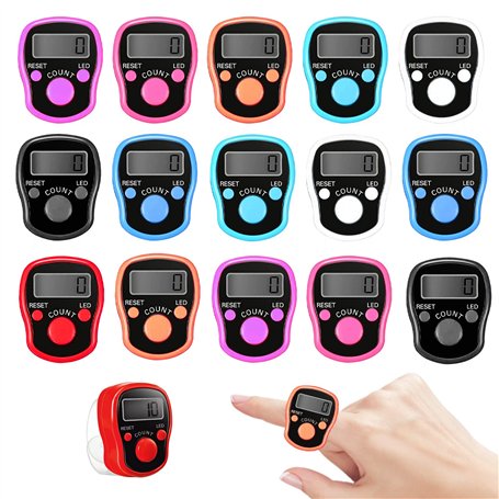 Compteur De Doigts électronique Numérique: 15 Pièces Compteur De Doigts Électronique LED