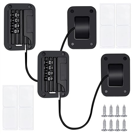 2 Pcs Verrou de Réfrigérateur avec Code