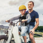 Nizirioo Ceinture De Sécurité Moto Pour Enfants, Réglable Harnais Moto Enfant Avec Anti-Perdu Poignet Ceinture Harnais De Sécuri