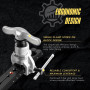 Flexzion Evaseur Évasement, Outils D'évasement de Tuyaux de Freins (8 Tailles 3/16-3/4) Coupe-tuyaux Manuels pour Tuyauterie Fla