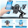 Beikell Support Téléphone Voiture, Auto Universel Ventouse Réglable Support Rotation 360° et Un Bouton de Libération pour Smartp