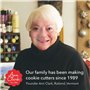 Ann Clark Cookie Cutters Ensemble de 2 emporte-pièces dentiste/sourire sympa avec livret de recettes, bouche et dents