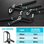 DURATECH 3 Pièces Pinces Multiprises Réglable Serrage Rapide, 200MM/250MM/300MM, Outils de Plomberie avec Grande Ouverture de Mâ