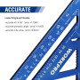 WORKPRO Equerre Menuisier 180 mm, Equerre de Charpentier Triangulaire en Alliage d'Aluminium, Equerre Multifonctionnels pour Bri