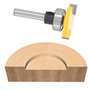 WSOOX 2pcs 6mm Tige Biscuit Routeur Professionnel Outils De Coupeur À Bois Fraise Set