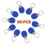 YAVIS 50pcs Badges RFID modifiable Porte-clés Inscriptible 125Khz Transpondeur T5577 / EM4305 Keyfobs NFC Token Tag Proximité EM