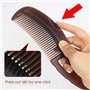 Peigne anti-pelliculaire à dents creuses pour massage du cuir chevelu et élimination des pellicules pour réduire les démangeaiso