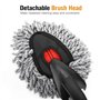 MoKo Lot de 2 brosses de Nettoyage en Microfibre Super Douce pour Tableau de Bord de Voiture, Moto, Tableau de Bord, Grille d'aé