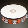 Meinl Tambourin avec peau et grelots en aluminium / Double rangée