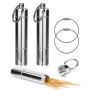 OOTSR Porte Cure-Dents Support Poche Boîte à Pilules Pilulier avec Porte-Clés Alliage D'aluminium Portable Imperméable étanche p