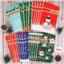 HOWAF 30pcs Sacs Cadeau Noël, Pochette et Sachet pour Bonbons Chocolats, Biscuits - Emballage pour Mariage, Anniversaire, Fête e