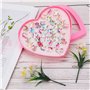 Réglables Bague Jouets Kit Enfant Fête Fille avec Boîte De Coeur