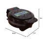 Uncanny Brands DC Comics Batman Game Over Gaufrier - Fait des gaufres Batman Insignia - Appareil de cuisine amusant - Antiadhési