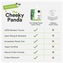 The Cheeky Panda Boîte de 56 mouchoirs pour le visage 100 % en bambou