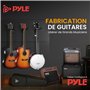 Pyle Banjo Kit avec Tête Remo et Résonateur en Sapelli, Instrument Traditionnel Taille Réelle de 99 cm – Banjo 5 cordes - Dos Ou