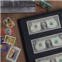 Uncle Paul 60 Pochettes Monnaie Album-7.7 "x 3.2" Billets Collecte Titulaire Similicuir Stockage Livre pour Billets Dollars Bill