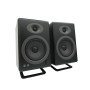 Audioengine DS2M Metal Speaker Stands Paire - Supports d'enceintes d'étagère en Acier inclinés pour Enceintes de PC, Enceintes d