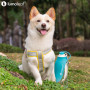 LumoLeaf Gourde pour Chien – Distributeur d’Eau Portable avec Gamelle Feuille Pliable – Bouteille de Voyage Légère pour Petits e