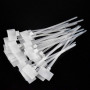Fodlon Attache Cable Electrique 200Pcs Cable Management avec Etiquette Serre Cable Plastique Blanc Etiquette Cable Ties Cable Po