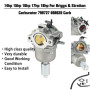 Carburateur pour Briggs et Stratton 791886 495935 690194 498061 499153 287707 28777 28N707 28N777 28P777 28Q77 14 CV 15 CV 15 6 