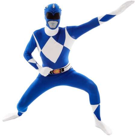 Morphsuits - Original Power Rangers Pour Hauteur 150-165 Cm - Bleu - Taille M