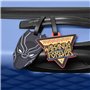 Disney Marvel Black Panther Lot de 2 étiquettes de bagage Noir/jaune