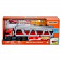 Matchbox Transporteur de véhicules de secours pouvant contenir 16 voitures, camion de pompier et 8 accessoires inclus, jouet pou