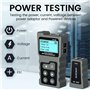 Noyafa Testeur de Tension et de Courant PoE avec Testeur de Câble LCD avec Fonction POE, Testeur de Câble Réseau Testeur de Rése