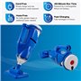 Water Tech POOL BLASTER Catfish aspirateur rechargeable à batterie pour piscine et spa, aspirateur à main avec largeur de tête d