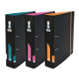 OXFORD Classeur à Levier For Students A4XL Dos 70mm 2 Anneaux Couverture Polypro Expansé Coloris Bicolores Assortis
