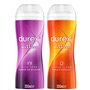 Durex - Lot de 2 Gels De Massage Lubrifiants Douceur À Base D'Eau - 2 en 1 - Aux Extraits d'Aloe Vera & d'Ylang Ylang - Lot de 2
