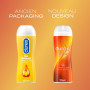 DUREX Lot de 3 Gels Lubrifiants Intimes - Gel De Massage 2 en 1 Ylang Ylang 200ml - Perfect Gliss Lubrifiant Anal 100ml - Hot Ge