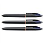 BIC Lot de 3 Stylos bille 4 COLOURS PRO Noir Pointe Moy. 4 Couleurs classiques