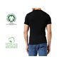 Athena Promo Tee-Shirt Coton Bio 8A69 Maillot de Corps, Blanc/Noir, S (Lot de 4) Homme