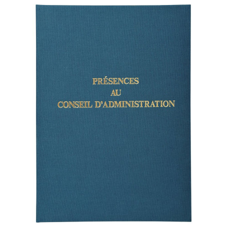 Exacompta - Réf. 71E - 1 registre juridique PRÉSENCES AU CONSEIL D'ADMINISTRATION - Dimensions 29