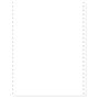 Exacompta - Réf. 62522E - 1000 feuilles de listing autocopiantes blanc 240x12"" 2plis Bandes Caroll Détachables" - Blanc
