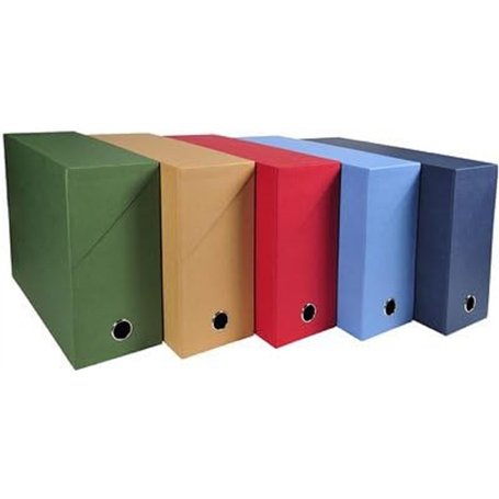 Exacompta - Réf. 89420E - 1 boite transfert en papier toilé - dos 120mm - couleur aléatoire