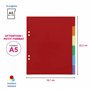 Viquel Intercalaires 6 positions en plastique format A5 - Multicolore