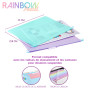 Viquel - Lot de 8 dossiers suspendus en plastique RAINBOW PASTEL - Coloris pastels - Plastique résistant - Onglet d'identificati